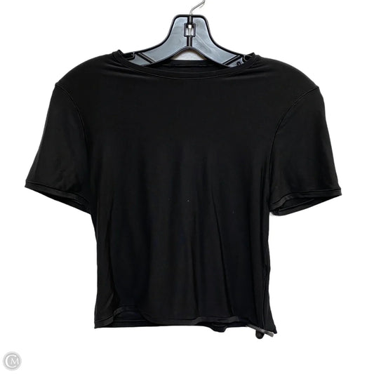 Top Short Sleeve By Aerie In Black, Size: L