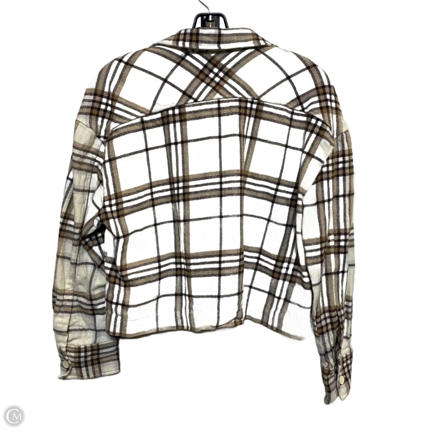 Top Long Sleeve By Zara In Tan, Size: Xs