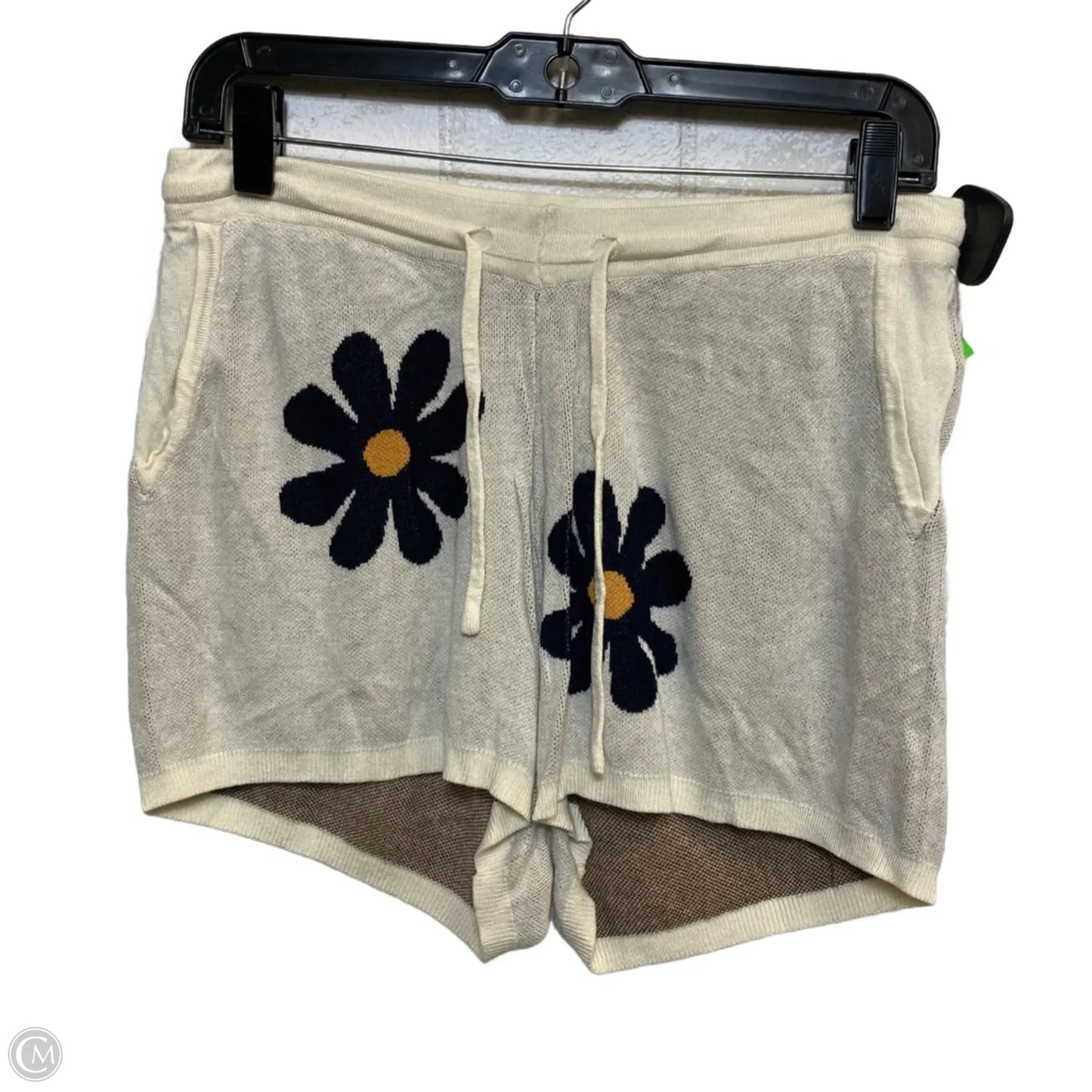 Lounge Set Shorts By Ekouaer In Cream, Size: M