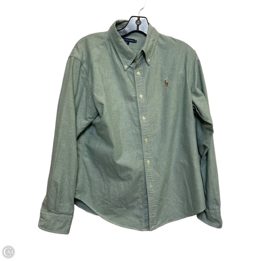 Top Long Sleeve By Ralph Lauren In Green, Size: L