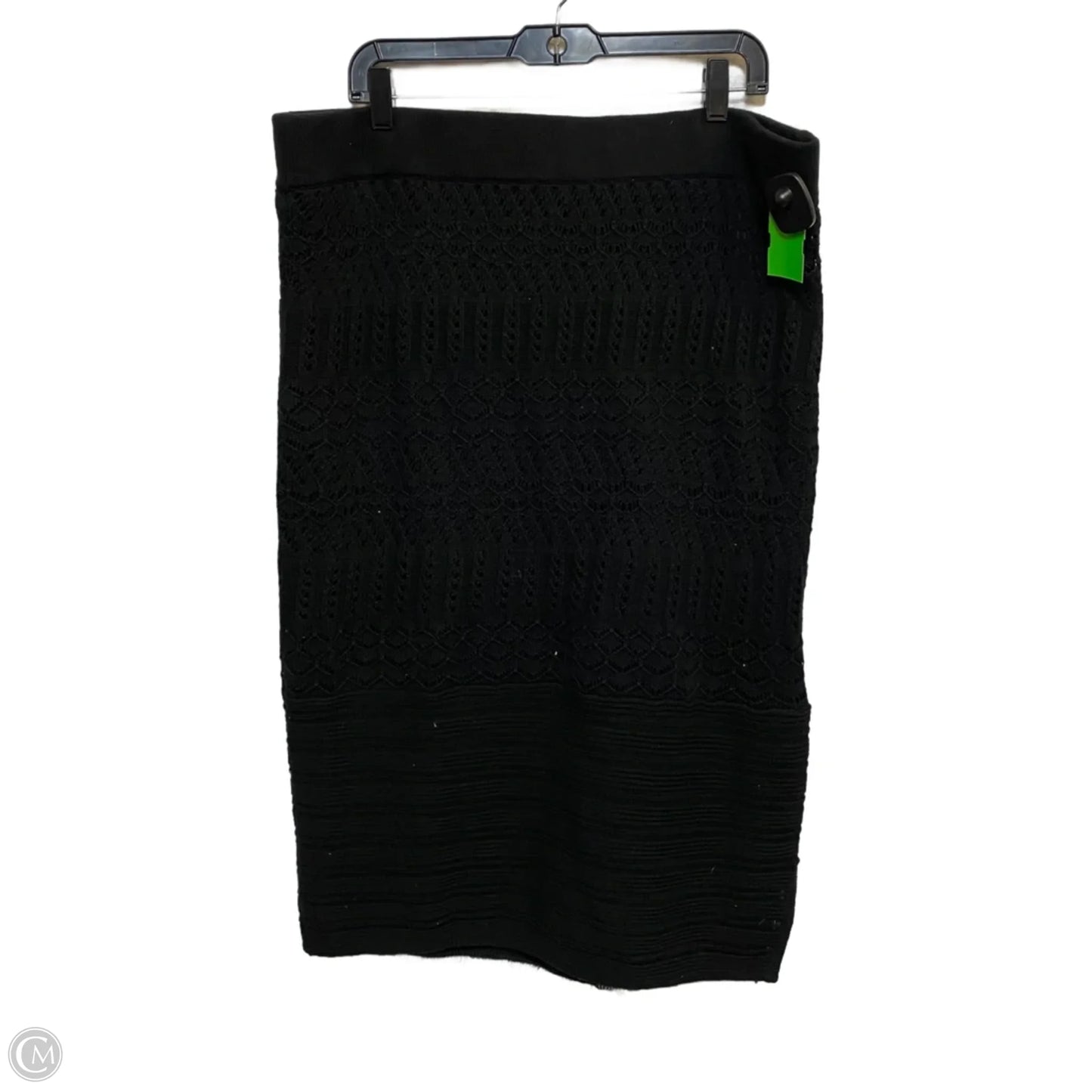 Skirt Midi By Fashion To Figure In Black, Size: 2x