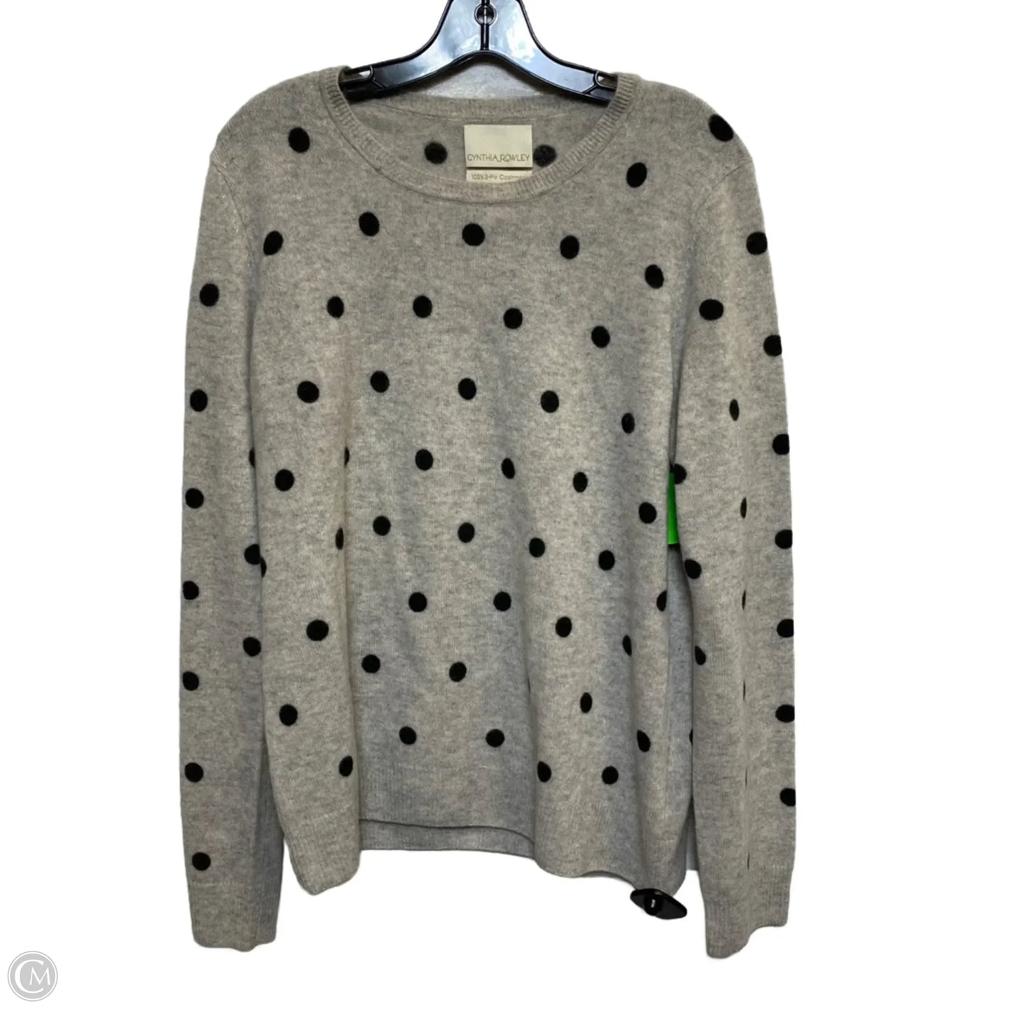 Sweater Cashmere By Cynthia Rowley In Grey, Size: Xl