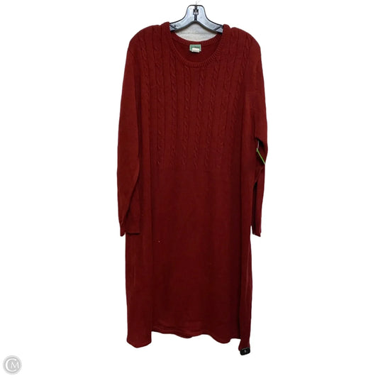 Dress Sweater By Sara Morgan In Red, Size: 3x