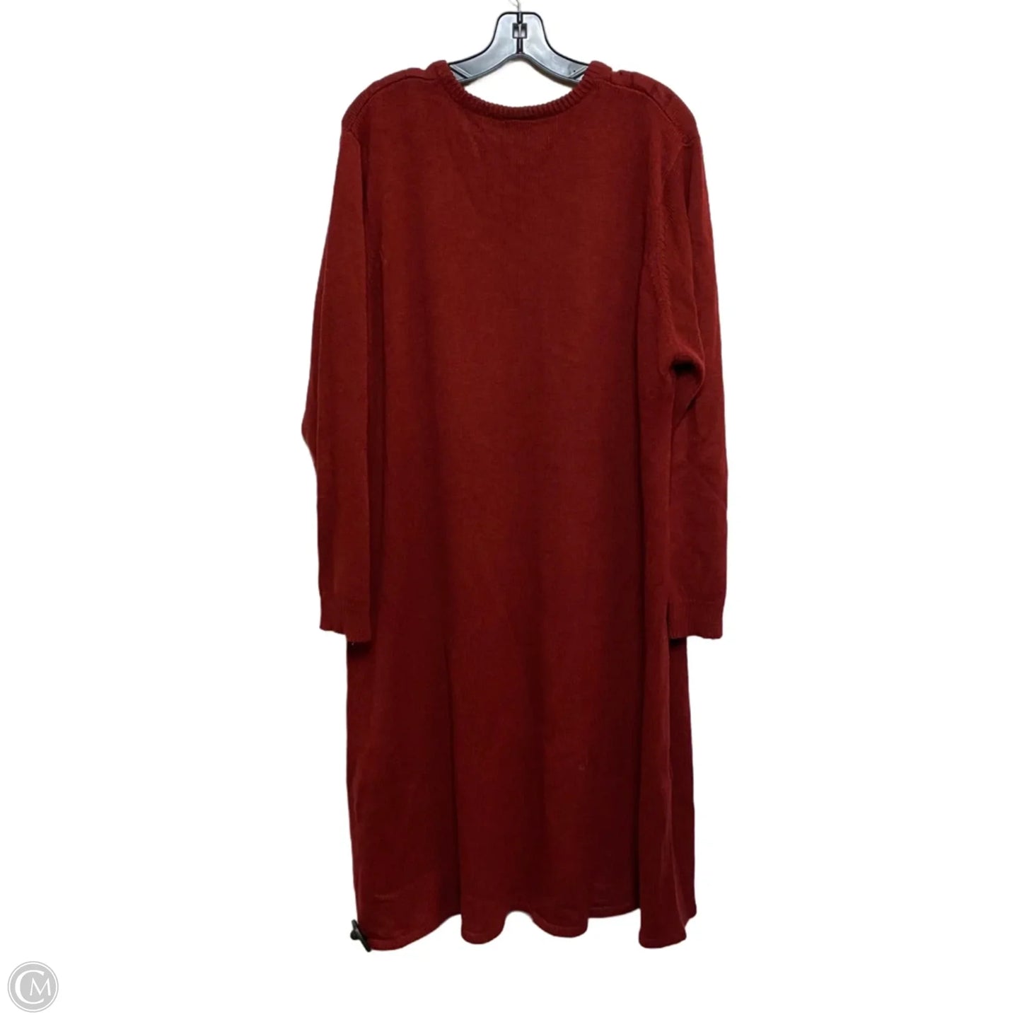 Dress Sweater By Sara Morgan In Red, Size: 3x