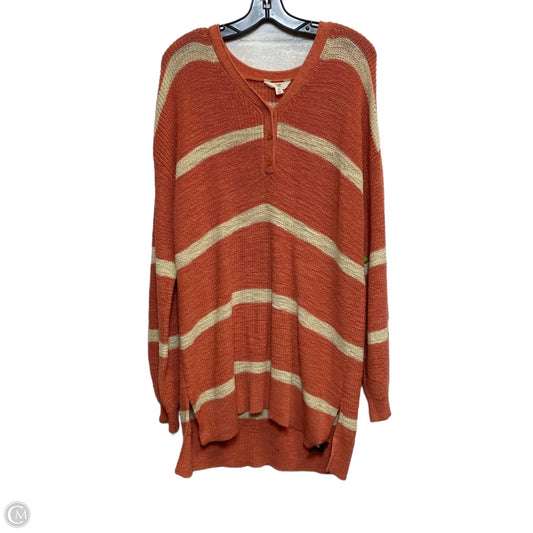 Dress Sweater By Terra & Sky In Orange, Size: Xl