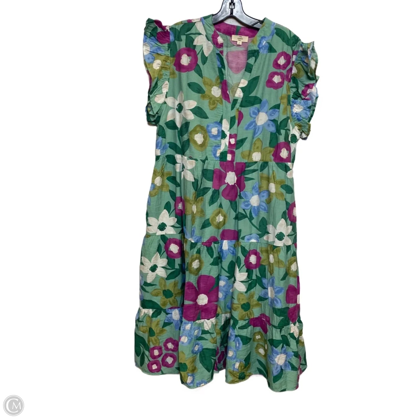 Dress Casual Midi By Entro In Green, Size: 1x