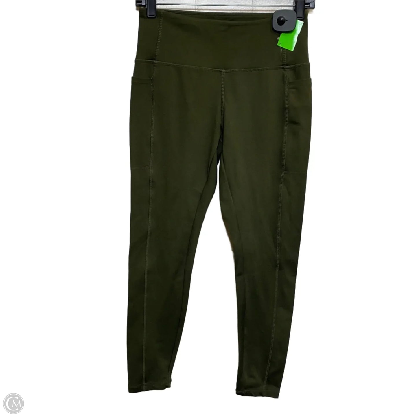 Athletic Leggings By Danskin In Green, Size: S