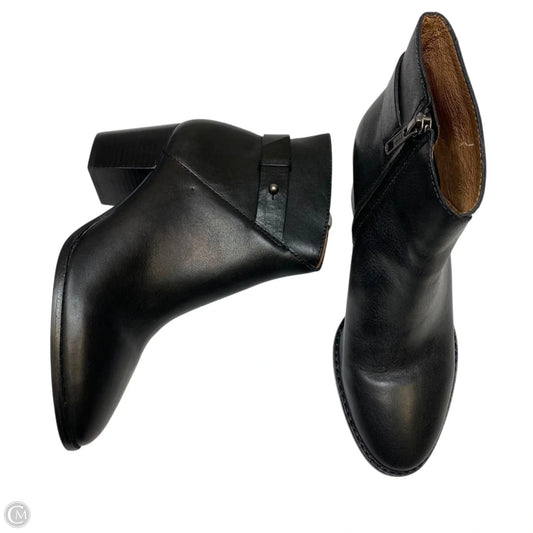 Boots Leather By Madewell In Black, Size: 7