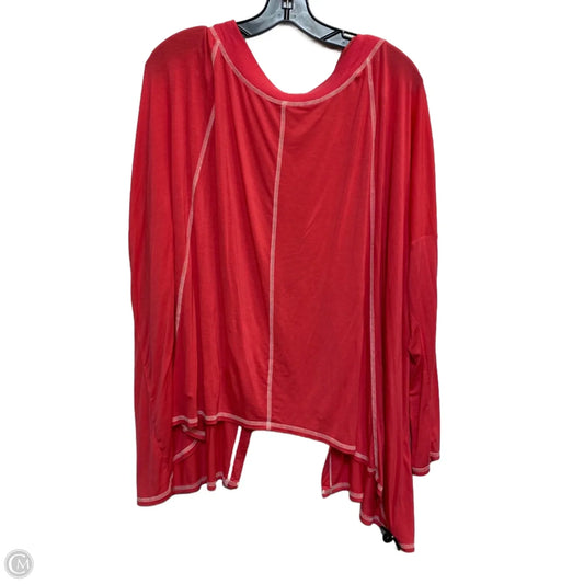 Top Long Sleeve By Free People In Pink, Size: S