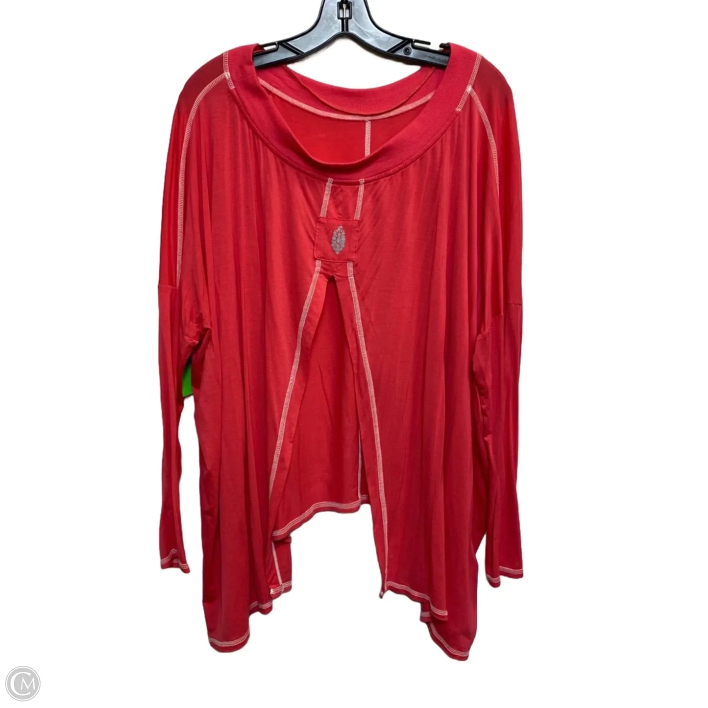 Top Long Sleeve By Free People In Pink, Size: S