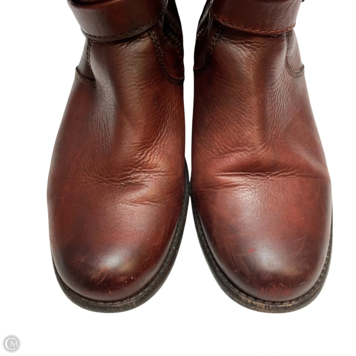 Boots Designer By Frye In Red, Size: 7