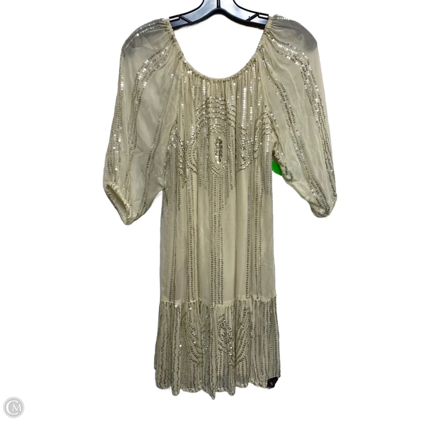 Dress Party Short By Anthropologie In Cream, Size: Xs