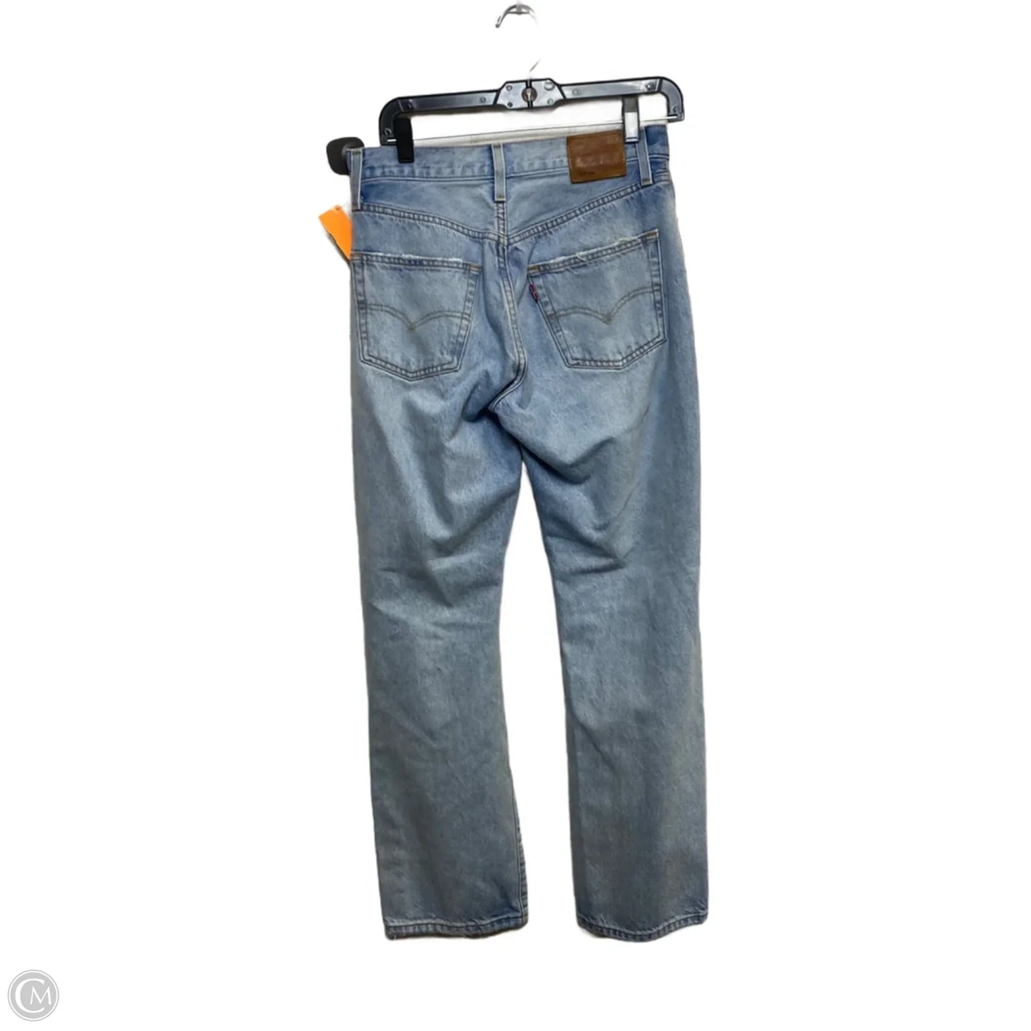 Jeans Straight By Levis In Blue Denim, Size: 2