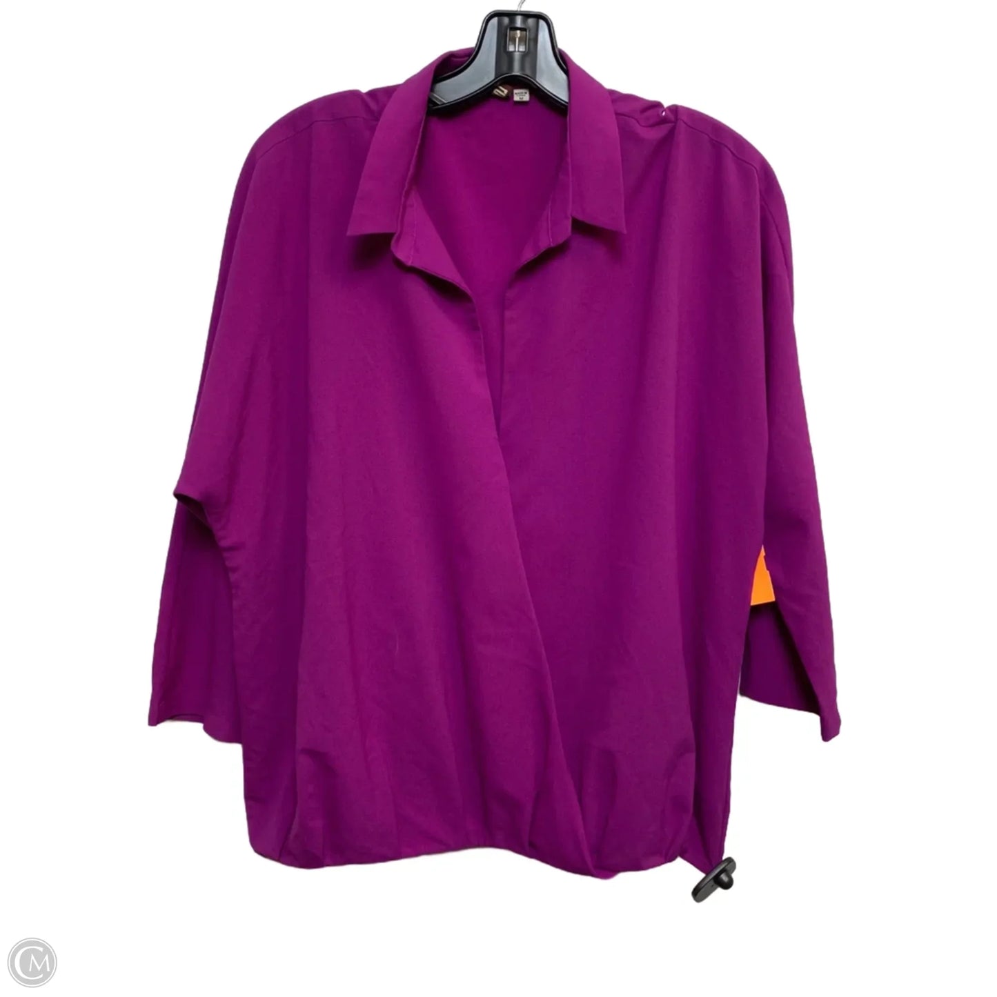 Blouse 3/4 Sleeve By Kut In Purple, Size: M