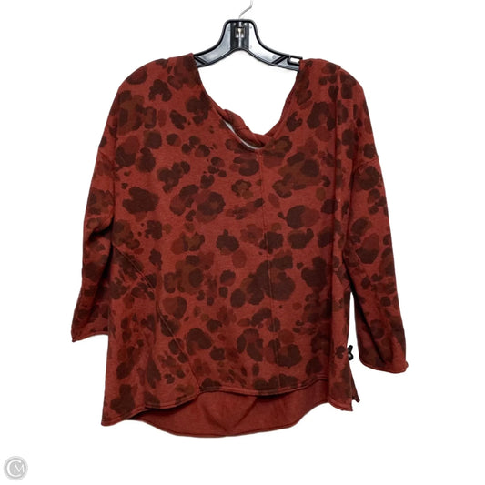 Top Long Sleeve By Democracy In Red, Size: Xl