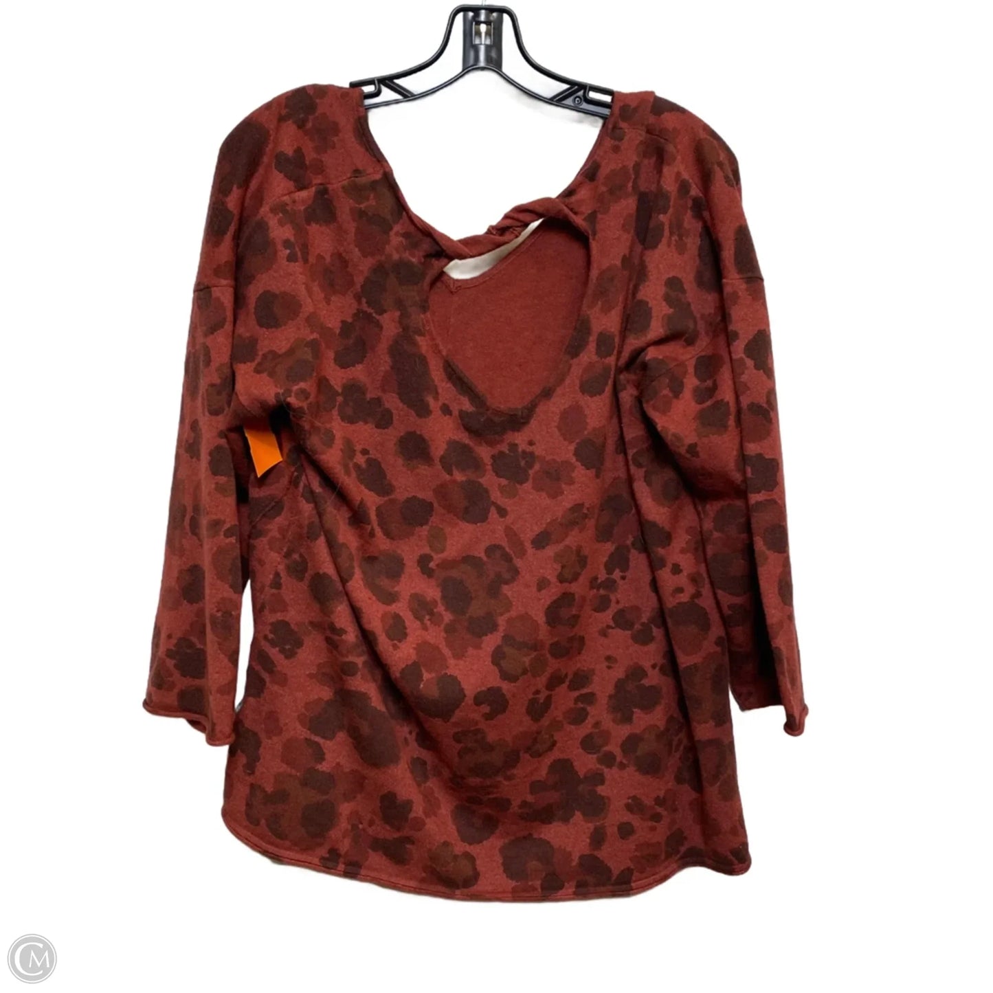Top Long Sleeve By Democracy In Red, Size: Xl
