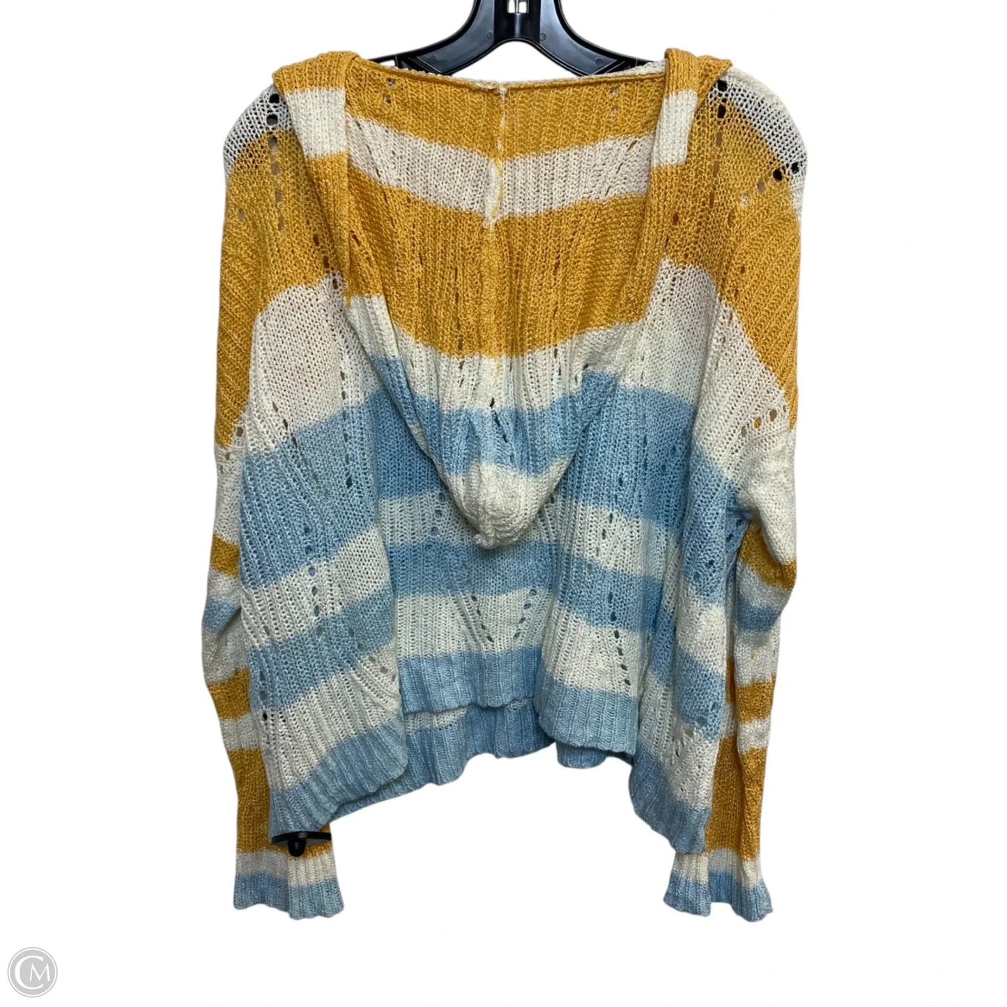 Top Long Sleeve By Pol In Blue & Orange, Size: L