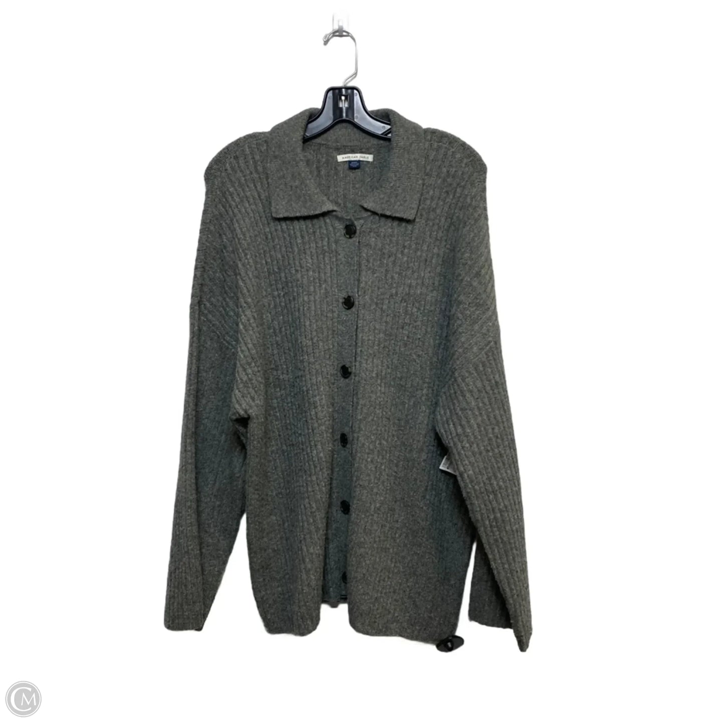 Sweater Cardigan By American Eagle In Grey, Size: M