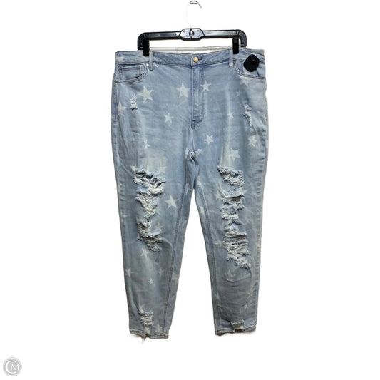 Jeans Straight By True Craft In Blue Denim, Size: 16