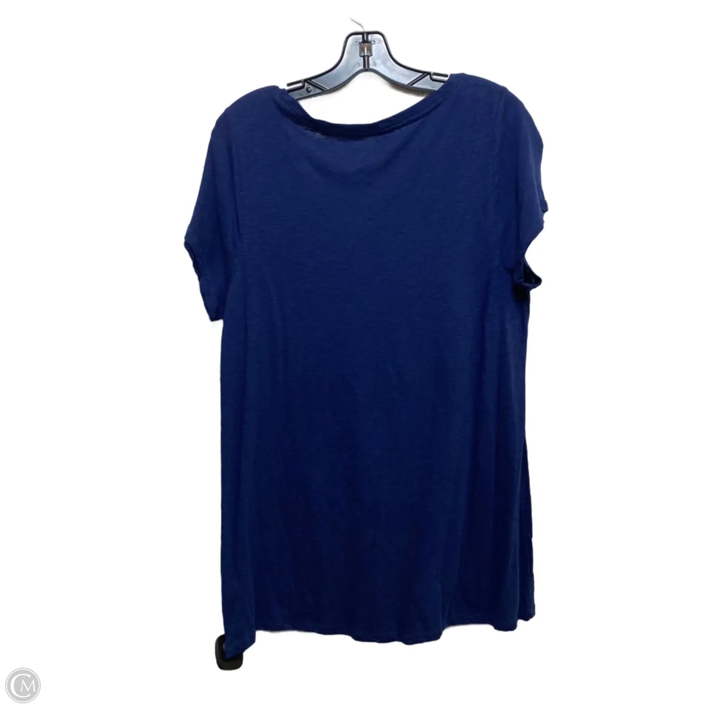 Top Short Sleeve Basic By New Directions In Blue, Size: Xl