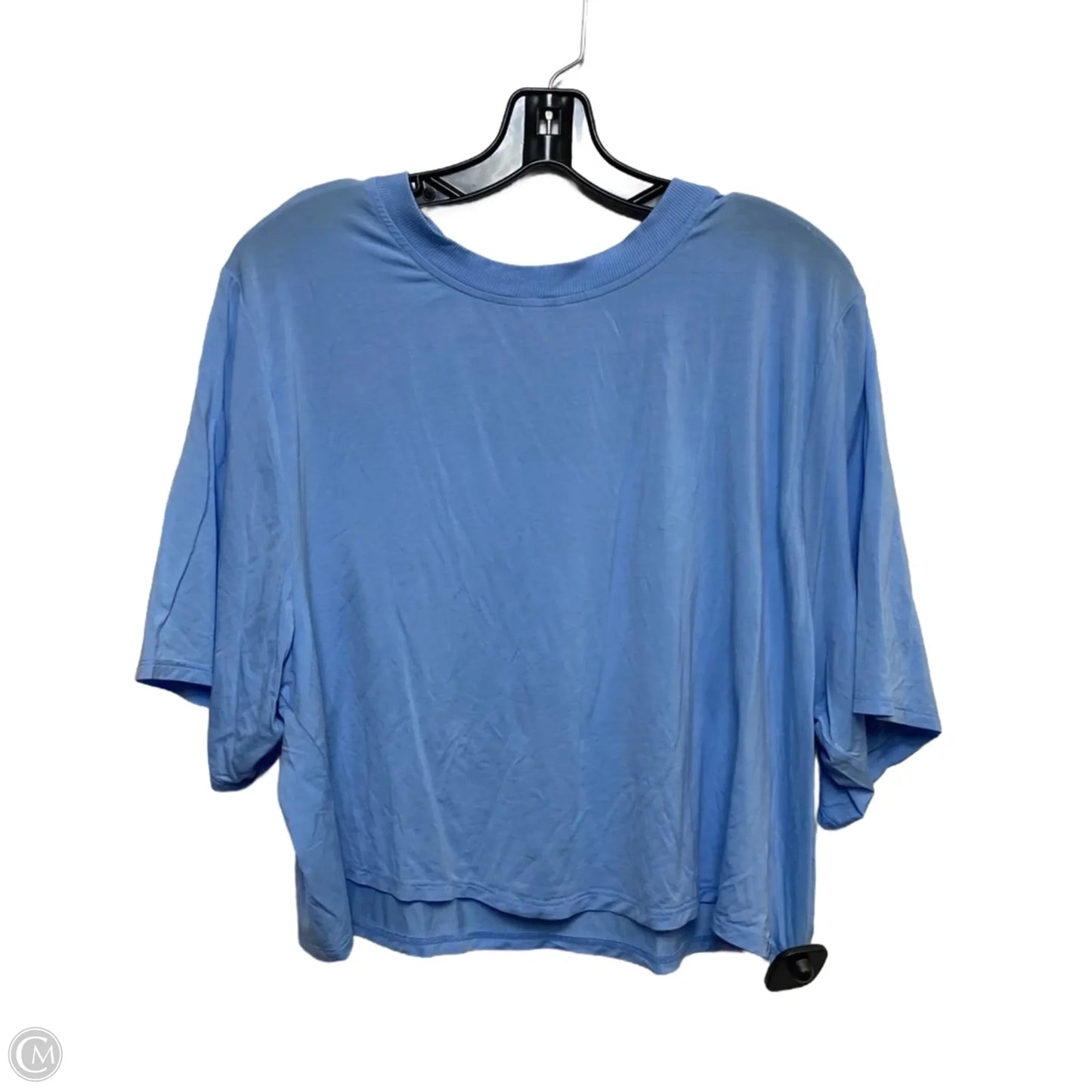 Athletic Top Short Sleeve By Joy Lab In Blue, Size: Xl