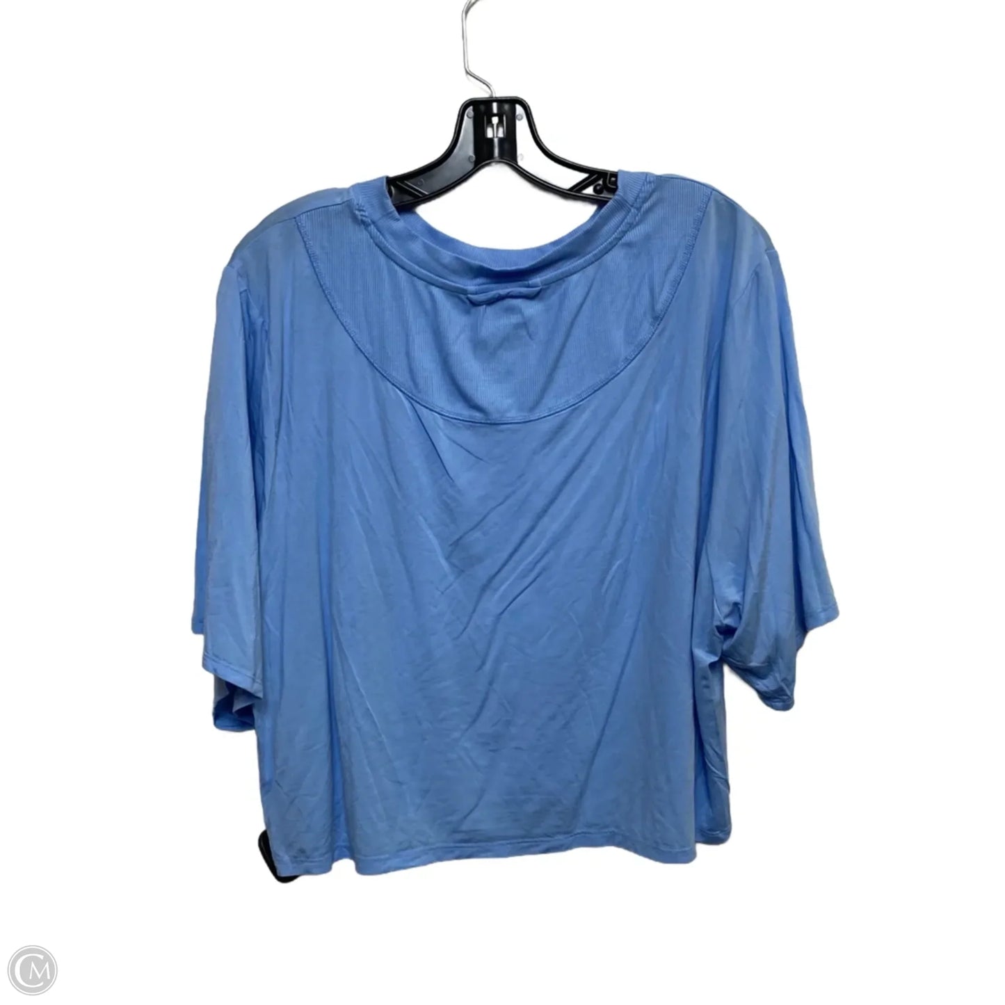 Athletic Top Short Sleeve By Joy Lab In Blue, Size: Xl