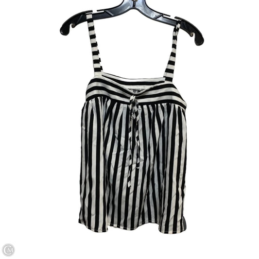 Top Sleeveless By Shein In Black & White, Size: S