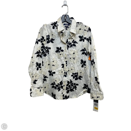 Top Long Sleeve By Chaps In Cream, Size: S