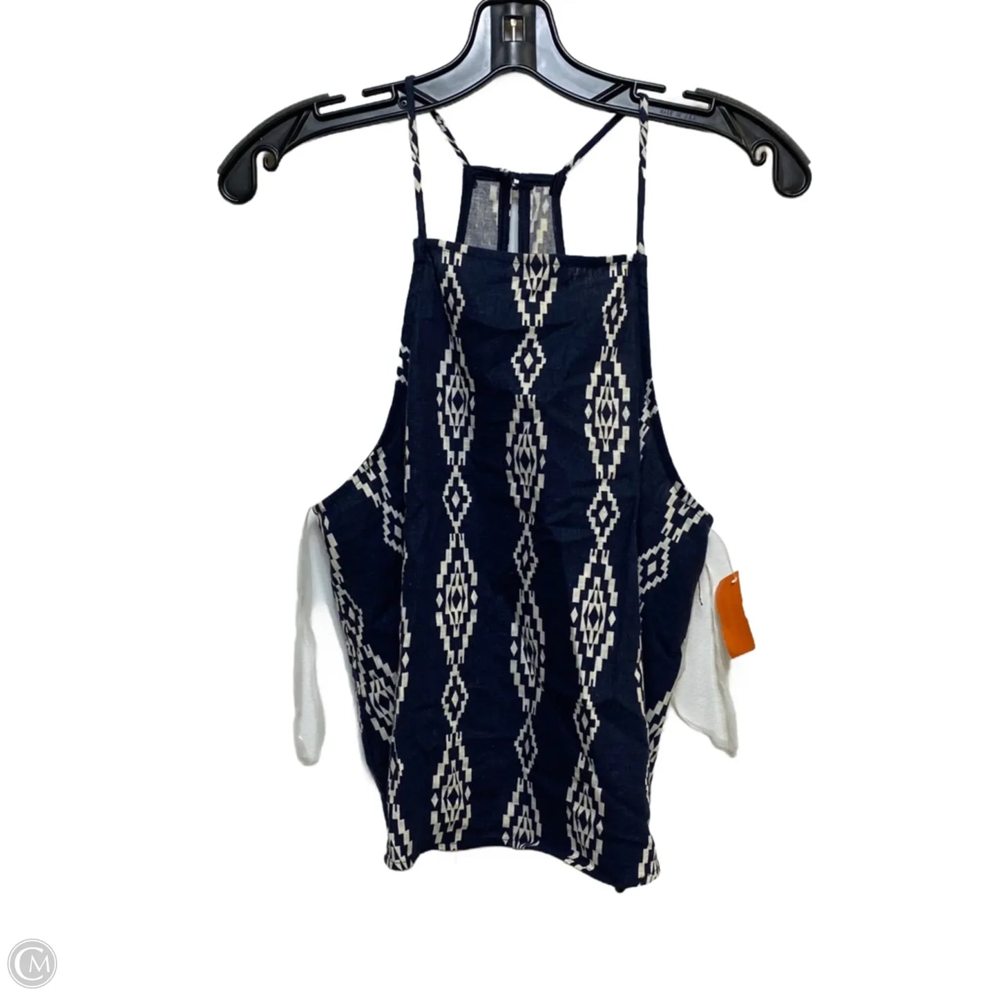 Top Sleeveless By Everly In Blue & White, Size: S