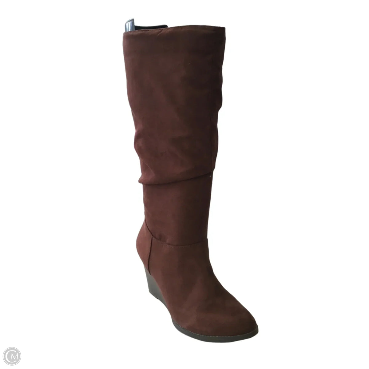 Boots Knee Heels By Ana In Brown, Size: 7.5