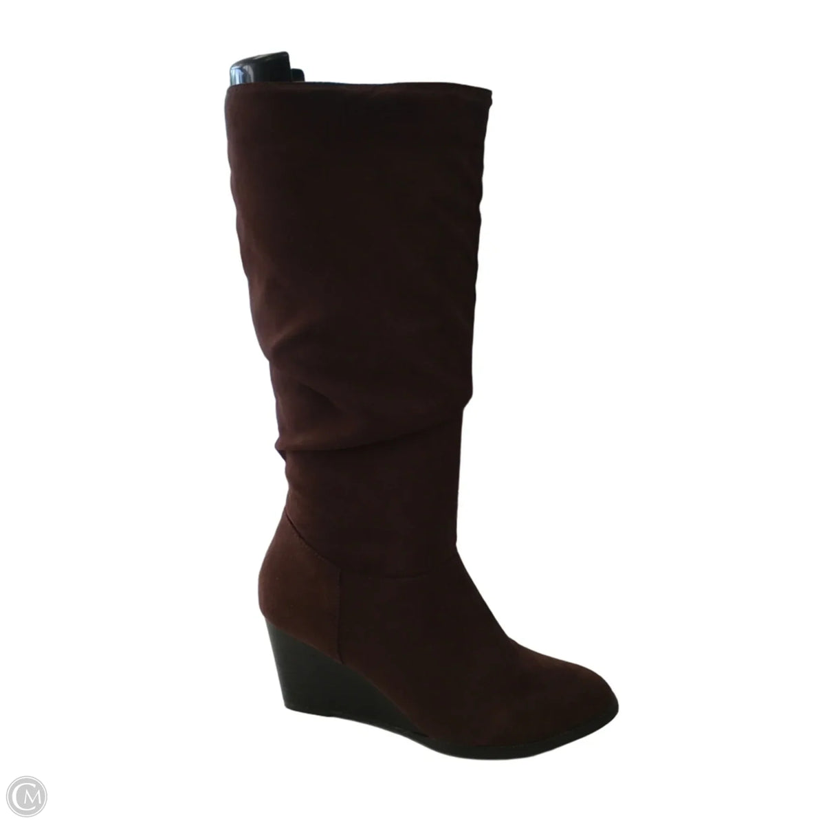 Boots Knee Heels By Ana In Brown, Size: 7.5