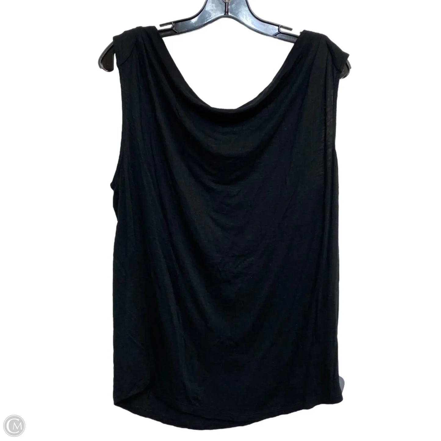 Top Sleeveless Basic By Halogen In Black, Size: L