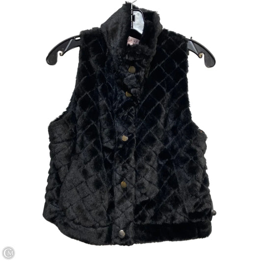 Vest Faux Fur & Sherpa By Crave Fame In Black, Size: S