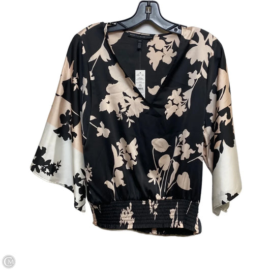 Blouse Short Sleeve By White House Black Market In Black & Pink, Size: Xxs