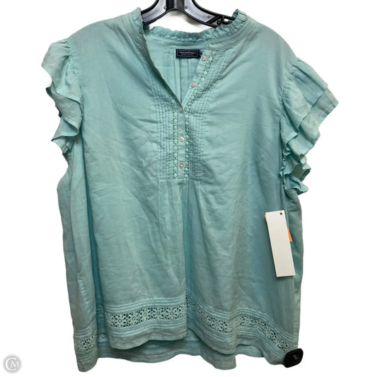 Top Sleeveless Designer By Vineyard Vines In Blue, Size: Xl