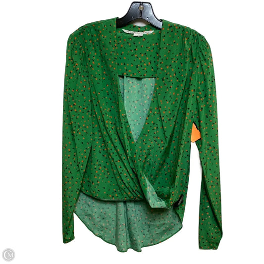 Top Long Sleeve Designer By Veronica Beard In Green, Size: M