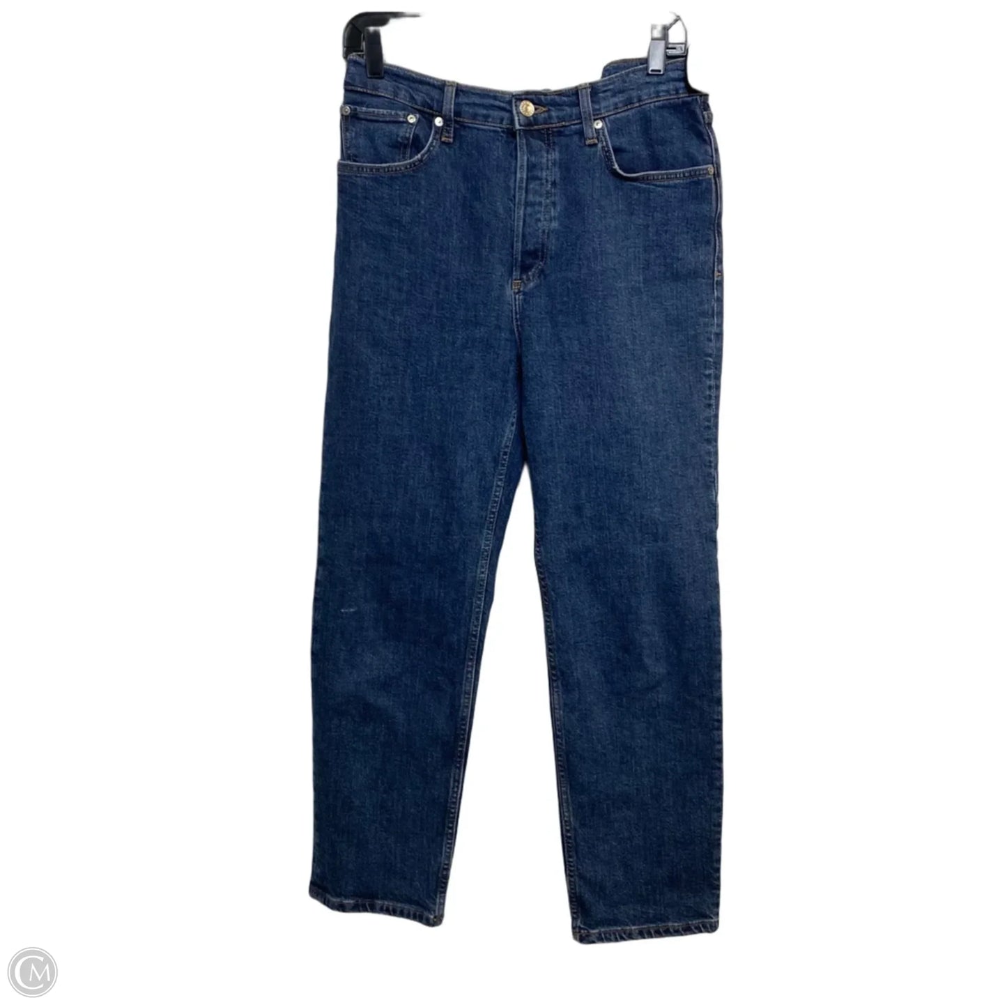 Jeans Straight By Mng In Blue Denim, Size: 8