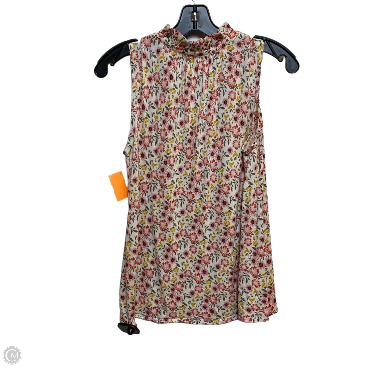 Top Sleeveless By Loft In Floral Print, Size: S