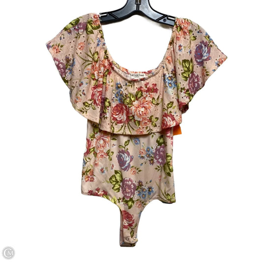 Bodysuit By Full Circle Trends In Pink, Size: Xl