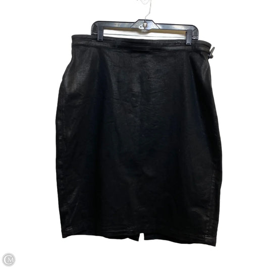 Skirt Designer By 7 For All Mankind In Black, Size: Xl