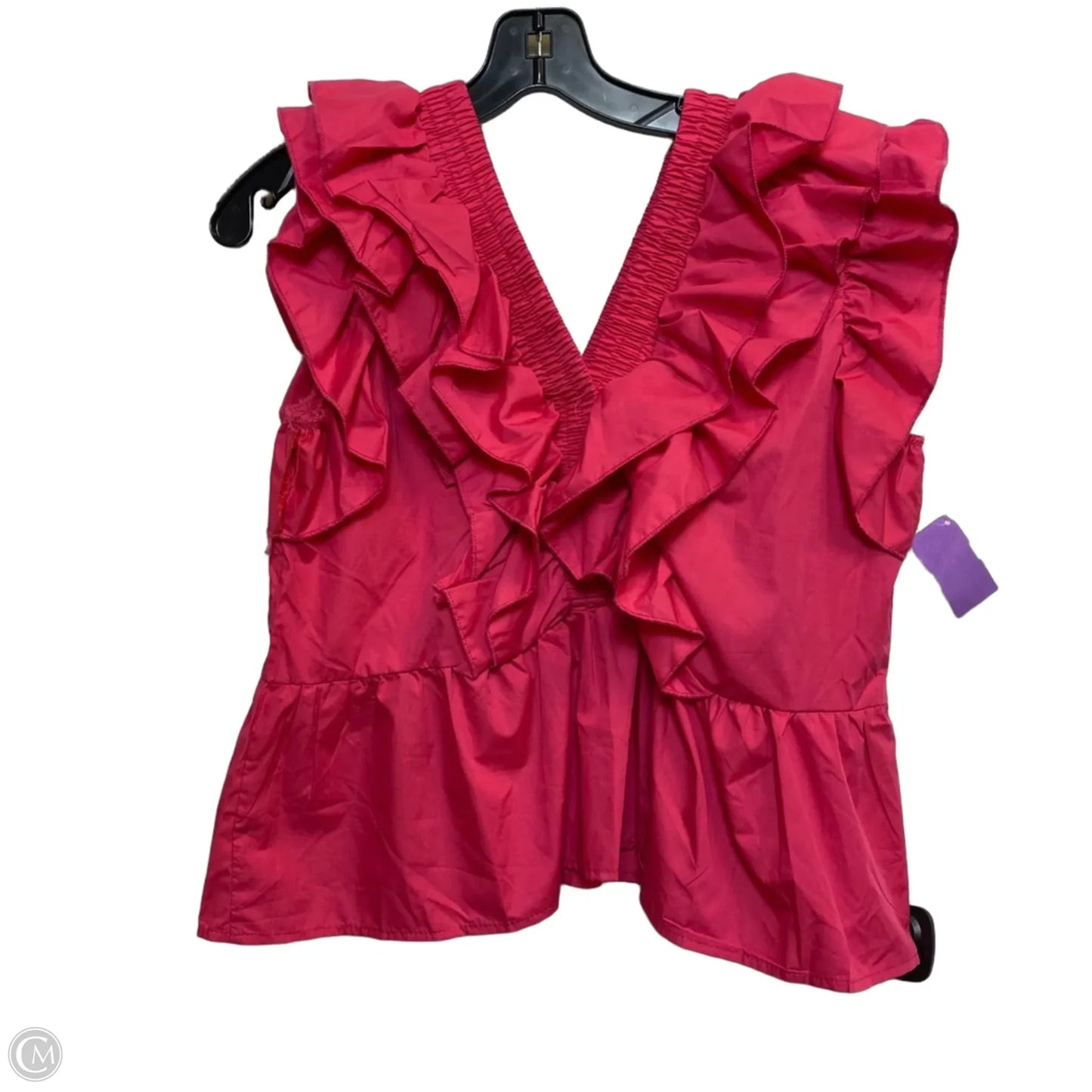 Top Sleeveless By Cmf In Pink, Size: L