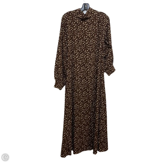 Dress Casual Maxi By Glamorous In Brown, Size: L