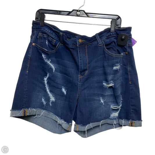 Shorts By Judy Blue In Blue Denim, Size: 2x