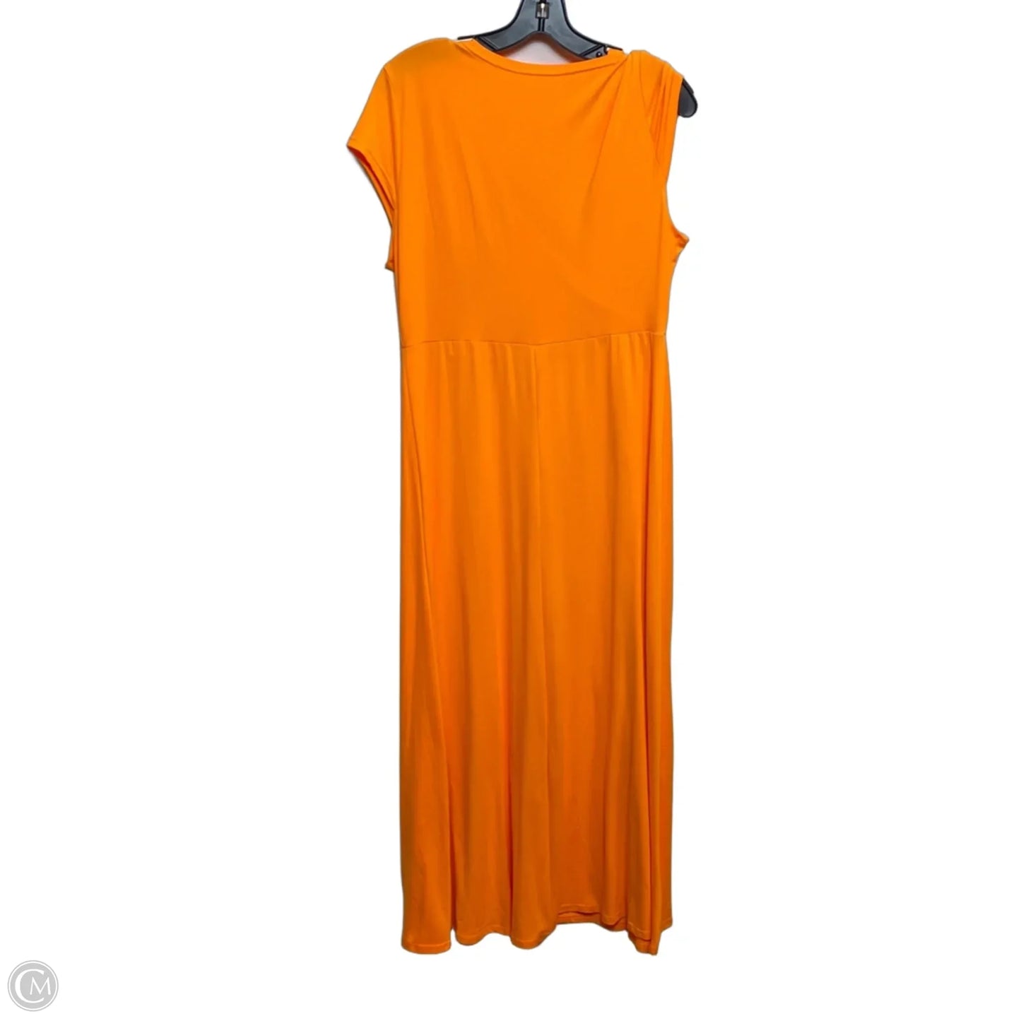 Dress Casual Midi By Cmf In Orange, Size: L