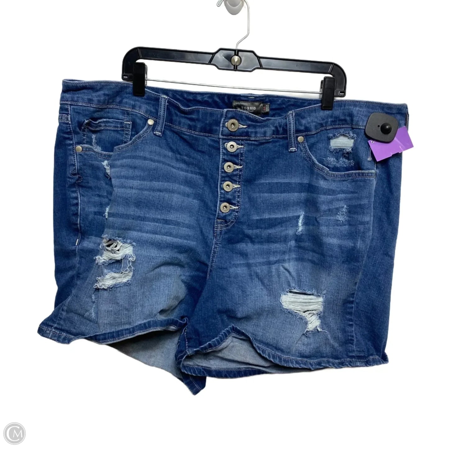 Shorts By Torrid In Blue Denim, Size: 24