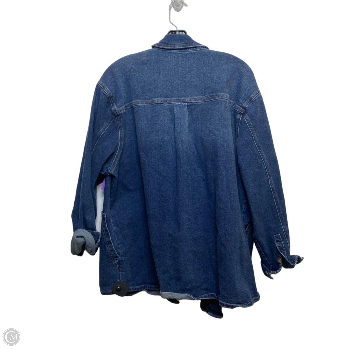 Jacket Denim By Wonderly In Blue Denim, Size: Xlp
