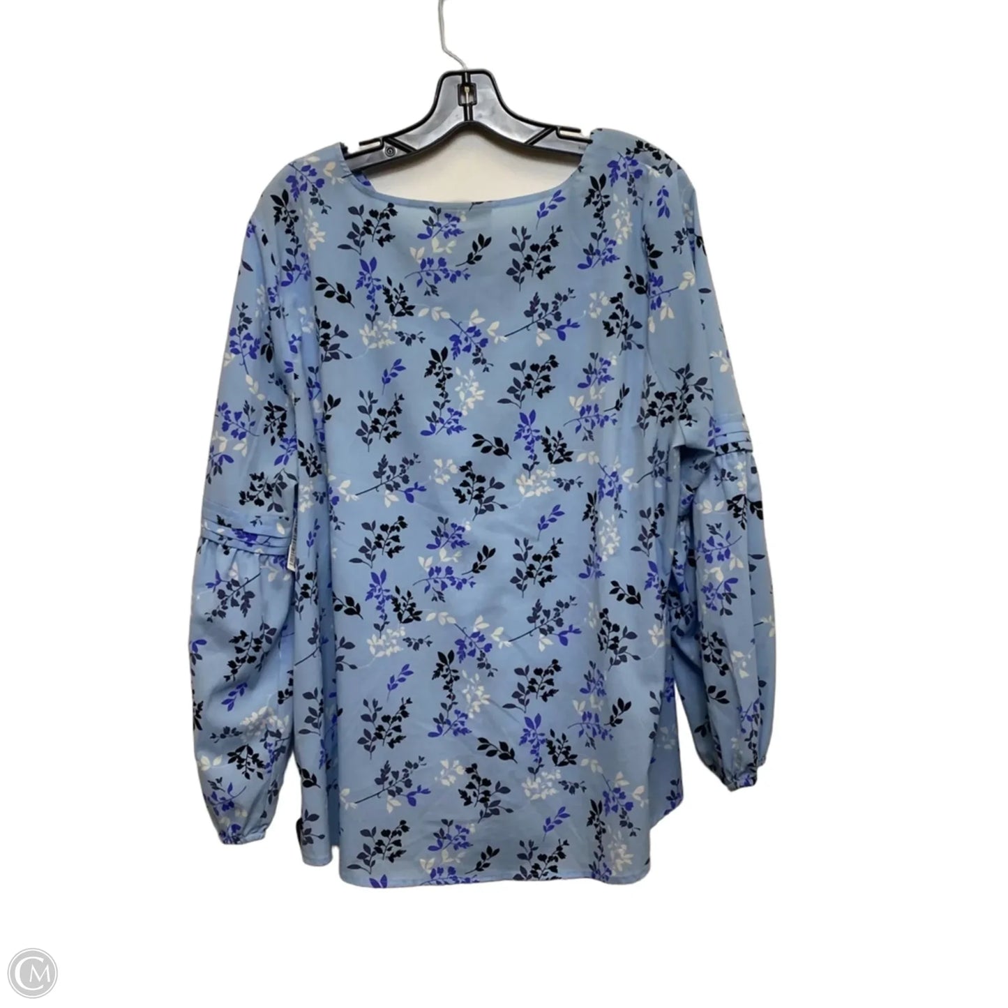 Top Long Sleeve By Lane Bryant In Blue, Size: Xl