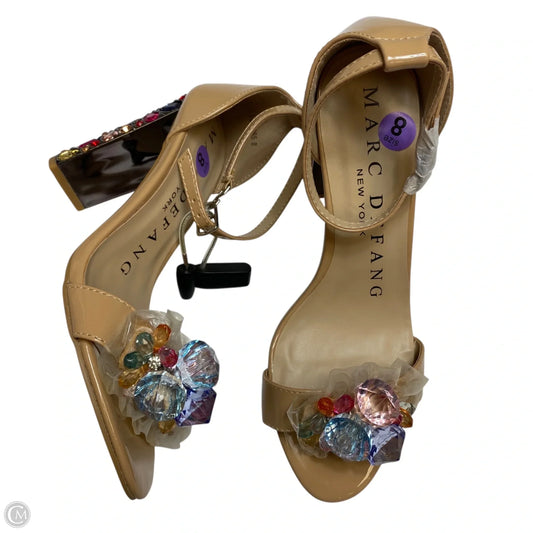 Sandals Heels Block By Marc Defang In Multi-colored, Size: 8