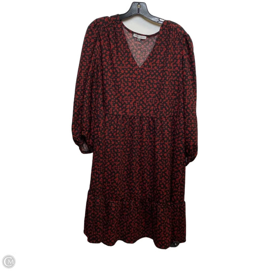 Dress Casual Short By Sandra Darren In Red, Size: 1x