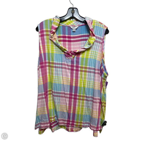 Top Sleeveless By Crown And Ivy In Multi-colored, Size: Xxl